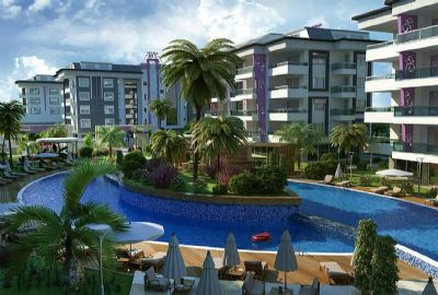 Modern residential complex in Kestel, just 200 metres from beach